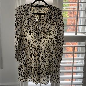 animal print blouse